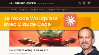 Miniature : Coder un remplacement de Wordpress avec Claude Code en 2 jours