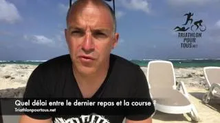 Miniature : Quel délai entre le dernier repas et le triathlon