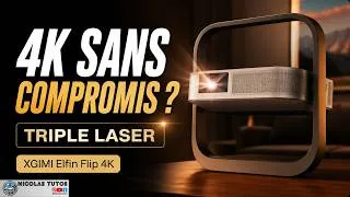 Miniature : XGIMI Elfin Flip 4K : 4K, triple laser et Google TV dans 1,55 kg !