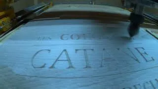 Miniature : Rs-cnc 32 : Gravure du couvercle d'une boite personnalisé "Les Colons de Catan" printed CNC DIY