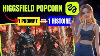 Miniature : Comment créer une histoire complète à partir d’un seul prompt ! | Tutoriel Higgsfield Popcorn