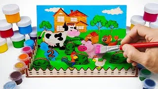 Miniature : Colorier une ferme et des animaux | Couleurs pour enfants | Vidéo pour enfants d’âge préscolaire