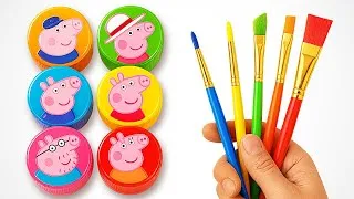 Miniature : Dessin et peinture famille Peppa Pig | Couleurs pour les tout-petits