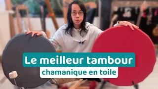 Miniature : Tambour en toile chamanique Cœur de Son -  L'instrument parfait pour la musique intuitive