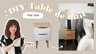 Miniature : DIY - Je relooke ma table de chevet avec du cannage