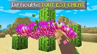 Miniature : Finir Minecraft mais TOUT MON JEU EST COMPLÉTEMENT CHEATÉ..