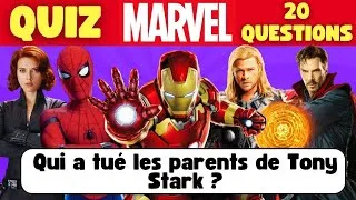 Miniature : QUIZ MARVEL |  Connais-tu vraiment l'univers des films Marvel ? | 20 questions #marvel