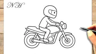 Miniature : Comment dessiner un ‎personne sur un moto
