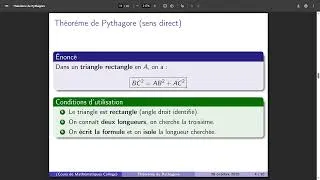 Miniature : Comprendre enfin le théorème de Pythagore