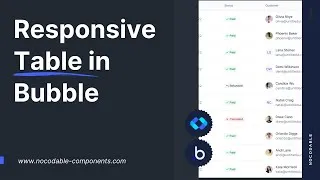 Miniature : Build Responsive Table in Bubble｜Bubble.io tutorials