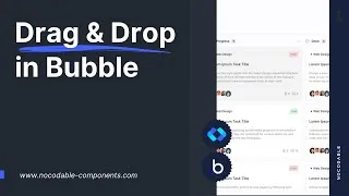 Miniature : Drag & Drop in Bubble.io - Easy 10 minutes guide｜Bubble.io tutorials