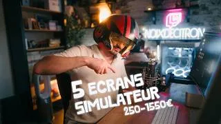 Miniature : 5 configurations d’écrans pour simulateur, de 250 à 1550€ (voiture, avion, spatial…)
