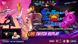 Miniature : Synthwave Show/Dawn Gameplay FR 🔥 Hero Shooter Rythmique 4v4 | Live Twitch Replay