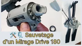 Miniature : Sauvetage d'un pédalier Hobie Mirage Drive 180. Remplacement de l'axe arrière