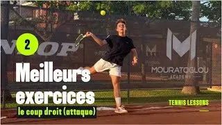 Miniature : Le Meilleur Exercice Pour Un Coup Droit D’Attaque Imparable au Tennis !!!#tennis #sports #coaching