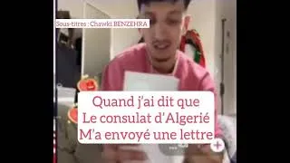 Miniature : Révélations embarrassantes pour la diplomatie algérienne en France, par l'influenceur Mehdi.B