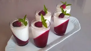 Miniature : Blanc manger coco à la framboise