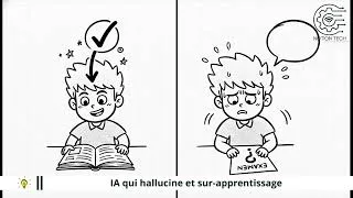Miniature : Comment l'IA hallucine et ses cas de sur apprentissage