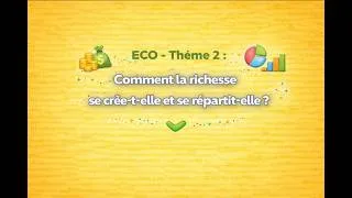 Miniature : ECO   THÈME 2 : Comment la richesse se crée t elle et se répartit elle ?