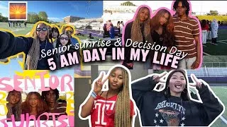 Miniature : HIGH SCHOOL VLOG|Senior sunrise & Decision Day!|