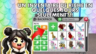Miniature : Comment Avoir Un INVENTAIRE De RICHE En Quelques Jours sur Adopt Me *2024* I ROBLOX ADOPT ME FR