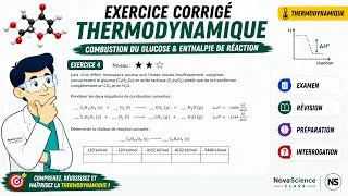Miniature : Exercice Corrigé #4 : Thermodynamique Chimique - Combustion, Loi de Hess & Enthalpie de Réaction