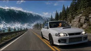 Miniature : JE DOIT FUIR un TSUNAMI sur BeamNG !!
