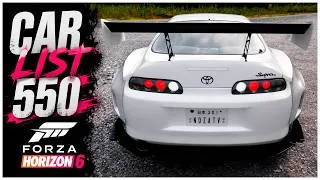 Miniature : CAR LIST 550 + FORZA HORIZON 6 !