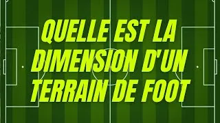 Miniature : Quelles sont les dimensions d'un terrain de foot ?