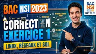 Miniature : BAC NSI Sujet 0.B 2023 Exercice 1 Corrigé -  Linux, Résaux et SQL