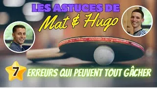 Miniature : Apprendre le Tennis de Table : Les 7 erreurs qui peuvent tout gâcher