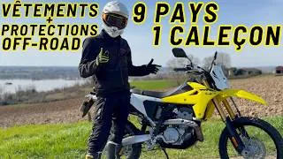 Miniature : J'ai traversé 9 pays avec 1 caleçon : vêtements et protections off-road