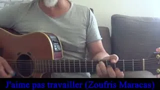 Miniature : J'aime pas travailler ( Zoufris Maracas ) Cover Guitare voix 2012