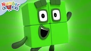 Miniature : 🎵 Je suis le chiffre 4 | Chansons de maths | Apprendre à Compter | ​Numberblocks en français