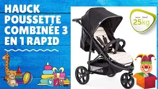 Miniature : 🦐Hauck Poussette Combinée 3 en 1 Rapid 3 Plus Trio Set Siège avec Position Couchée dès la Naissance