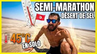 Miniature : 🔥 Semi marathon 45° au Chott El Jerid 🇹🇳 Jusqu'où peut aller le corps humain ? Défis extremes ‼