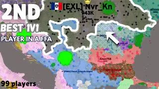 Miniature : 2nd Best 1v1 player plays Openfront FFA With HARDTEK in his ears.
