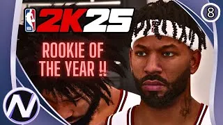 Miniature : NBA 2K25 - MA CARRIERE #8 : DERNIER MATCH AVANT LES PLAYOFFS (ROOKIE OF THE YEAR !)