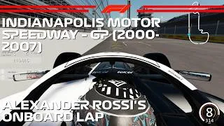 Miniature : F1 2026 Indianapolis Motor Speedway - GP (2000-2007) | Alexander Rossi Onboard | Assetto Corsa