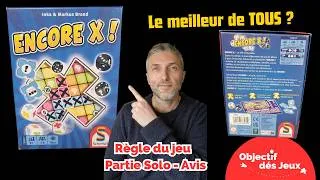 Miniature : ENCORE X Comment jouer une partie solo avec vidéo règle du jeu de société. Schmidt
