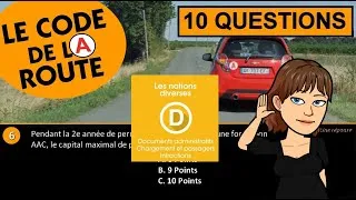 Miniature : SERIE #1D: 10 Questions Code de la Route