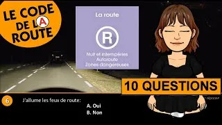 Miniature : TEST #1R: 10 Questions Code de la Route
