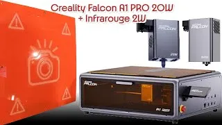 Miniature : Graveur pour débutant, Creality Falcon A1 PRO 20W + IR 2W, mieux que le Creality Falcon A1#creality