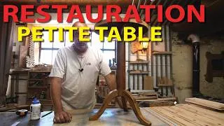 Miniature : Table ancienne infestée de vers | Réparation pas à pas