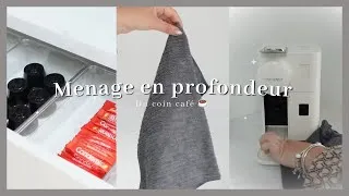 Miniature : Ménage en profondeur du coin café | Réorganisation des armoires | nettoyage de la cafetière ✨