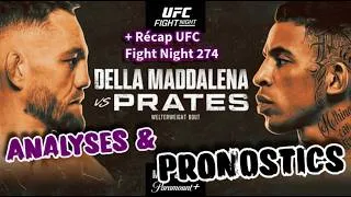Miniature : UFC Fight Night 275 - Della Maddalena vs Prates - Analyses & Pronostics #ufc #mma #ufcfightnight