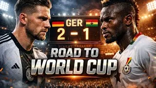 Miniature : GERMANY vs GHANA 🔥 Match Explosif |  World Cup preparation ⚽ Score Final 2-1