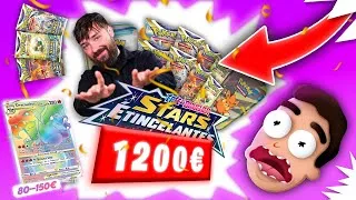 Miniature : 1200€ de BOOSTER INTERDIT à @DavidLafargePokemon + 150€ GIVEAWAY + OUVERTURE Stars Étincelantes EB09