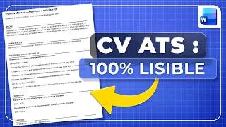 Miniature : Créer un CV compatible ATS en moins de 5 Minutes sur Word !