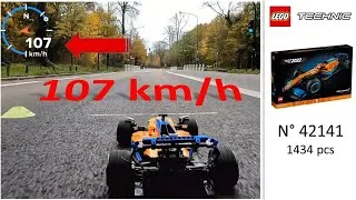 Miniature : LEGO Technic 42141  McLaren F1 boostée avec un Moteur Électrique, vitesse 107 km/h !